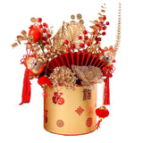 Maxbell Simulation Red Berries Flowerpot Feng Shui Decoration Lightweight Decorative Style C