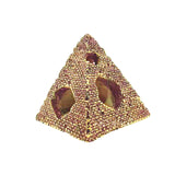 Maxbell Aquarium Pyramids Decorations Fish Hiding Cave Egyptian Pyramid Statue DIY M