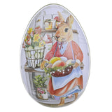 Maxbell 6Pcs Metal Easter Egg Candy Tin Bunny Rabbit Eggshell for Home Decoration