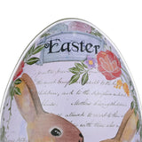 Maxbell 6Pcs Metal Easter Egg Candy Tin Bunny Rabbit Eggshell for Home Decoration