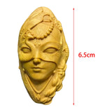 Maxbell Mini Wood Carving Figurine Auto Interior Decoration Art Craft Sculpture Style A