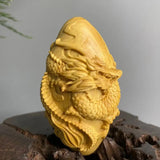 Maxbell Mini Wood Carving Figurine Auto Interior Decoration Art Craft Sculpture Style A