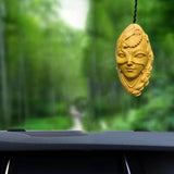 Maxbell Mini Wood Carving Figurine Auto Interior Decoration Art Craft Sculpture Style A