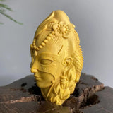 Maxbell Mini Wood Carving Figurine Auto Interior Decoration Art Craft Sculpture Style A