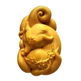 Maxbell Mini Wood Carving Figurine Auto Interior Decoration Art Craft Sculpture Style B