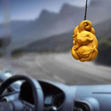 Maxbell Mini Wood Carving Figurine Auto Interior Decoration Art Craft Sculpture Style B