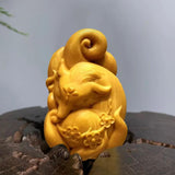 Maxbell Mini Wood Carving Figurine Auto Interior Decoration Art Craft Sculpture Style B