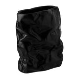 Maxbell Nordic Style Ceramic Flower Vase Modern Art for Home Desktop Decoration Black 17.5cmx20.5cm