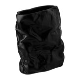 Maxbell Nordic Style Ceramic Flower Vase Modern Art for Home Desktop Decoration Black 17.5cmx20.5cm