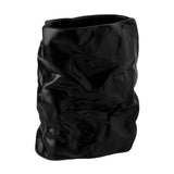 Maxbell Nordic Style Ceramic Flower Vase Modern Art for Home Desktop Decoration Black 17.5cmx20.5cm