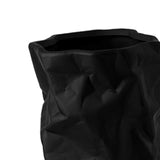 Maxbell Nordic Style Ceramic Flower Vase Modern Art for Home Desktop Decoration Black 16cmx22.5cm