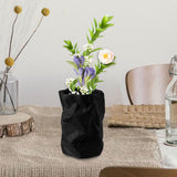 Maxbell Nordic Style Ceramic Flower Vase Modern Art for Home Desktop Decoration Black 16cmx22.5cm