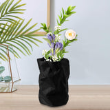 Maxbell Nordic Style Ceramic Flower Vase Modern Art for Home Desktop Decoration Black 16cmx22.5cm