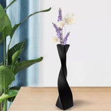 Maxbell Flower Vase Floral Arrangement Decorative for Office Wedding Bookshelf Black