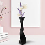 Maxbell Flower Vase Floral Arrangement Decorative for Office Wedding Bookshelf Black