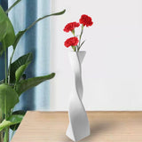 Maxbell Flower Vase Floral Arrangement Decorative for Office Wedding Bookshelf White