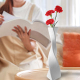 Maxbell Flower Vase Floral Arrangement Decorative for Office Wedding Bookshelf White