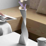 Maxbell Flower Vase Floral Arrangement Decorative for Office Wedding Bookshelf White
