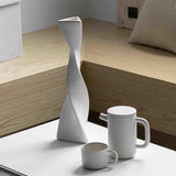 Maxbell Flower Vase Floral Arrangement Decorative for Office Wedding Bookshelf White