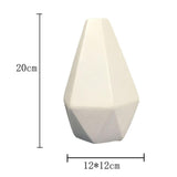 Maxbell Flower Vase Decorative Porcelain Vase for Table Centerpieces Bar Anniversary White