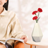 Maxbell Flower Vase Decorative Porcelain Vase for Table Centerpieces Bar Anniversary White