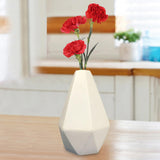 Maxbell Flower Vase Decorative Porcelain Vase for Table Centerpieces Bar Anniversary White