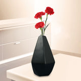 Maxbell Flower Vase Decorative Porcelain Vase for Table Centerpieces Bar Anniversary Black