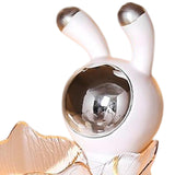 Maxbell Decorative Tray Space Rabbit Shape Sundries Container for Decoration Gifts Argent storage