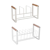 Maxbell Drying Rack Rustproof Drain Shelf Storage Holder Stand Compact Organizer pot rack