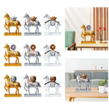 Maxbell Horse Statue Resin Figurine Sculpture Art Craft for Home Desk Decoration Aureate Style A