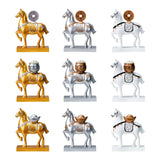 Maxbell Horse Statue Resin Figurine Sculpture Art Craft for Home Desk Decoration Aureate Style A