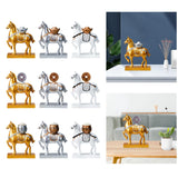 Maxbell Horse Statue Resin Figurine Sculpture Art Craft for Home Desk Decoration Aureate Style A
