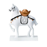 Maxbell Horse Statue Resin Figurine Sculpture Art Craft for Home Desk Decoration White Style A