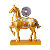 Maxbell Horse Statue Resin Figurine Sculpture Art Craft for Home Desk Decoration Aureate Style B