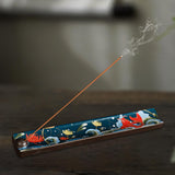 Maxbell Ceramic Incense Burner Craft Stick Incense Holder for SPA Wedding Holidays Carp