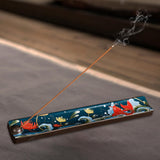 Maxbell Ceramic Incense Burner Craft Stick Incense Holder for SPA Wedding Holidays Carp