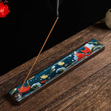 Maxbell Ceramic Incense Burner Craft Stick Incense Holder for SPA Wedding Holidays Carp
