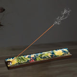 Maxbell Ceramic Incense Burner Craft Stick Incense Holder for SPA Wedding Holidays Lotus