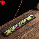 Maxbell Ceramic Incense Burner Craft Stick Incense Holder for SPA Wedding Holidays Lotus