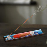 Maxbell Ceramic Incense Burner Craft Stick Incense Holder for SPA Wedding Holidays Crane