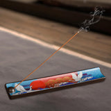 Maxbell Ceramic Incense Burner Craft Stick Incense Holder for SPA Wedding Holidays Crane