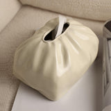 Maxbell Elegant Tissue Box Cover Holder Decoration Crafts Case Coffee Wide Mouth Beige