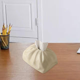 Maxbell Elegant Tissue Box Cover Holder Decoration Crafts Case Coffee Wide Mouth Beige
