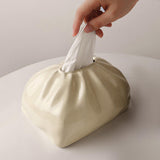 Maxbell Elegant Tissue Box Cover Holder Decoration Crafts Case Coffee Wide Mouth Beige