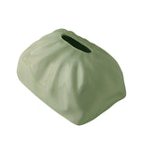Maxbell Elegant Tissue Box Cover Holder Decoration Crafts Case Coffee Wide Mouth Green