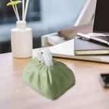 Maxbell Elegant Tissue Box Cover Holder Decoration Crafts Case Coffee Wide Mouth Green
