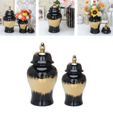 Maxbell Jar Vase with Lid Ginger Jar for Festivals Table Centerpieces Dining Room Large