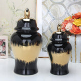 Maxbell Jar Vase with Lid Ginger Jar for Festivals Table Centerpieces Dining Room Large