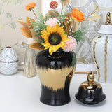 Maxbell Jar Vase with Lid Ginger Jar for Festivals Table Centerpieces Dining Room Large