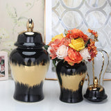 Maxbell Jar Vase with Lid Ginger Jar for Festivals Table Centerpieces Dining Room Large